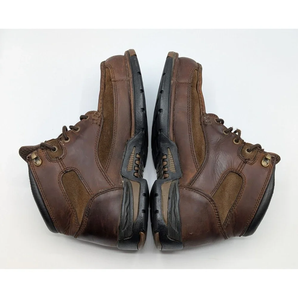 Georgia Athens Boot Men 9 Brown Leather Waterproof Work Lace-Up G7403